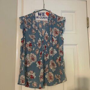 Daniel Rainn Liona Flutter Detail Blouse